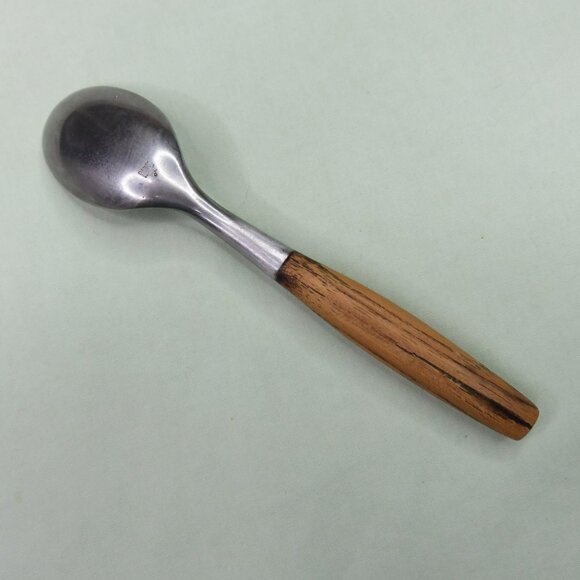 Dansk Fjord Teaspoon Teak Wood Handle Modern Germany 6.25 in - Picture 2 of 7